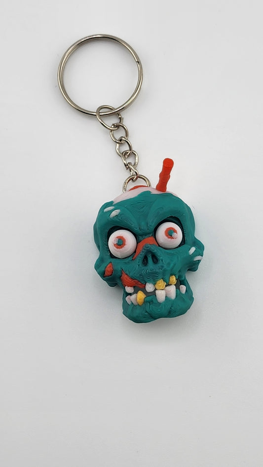 Eye Popping Zombie Keychain