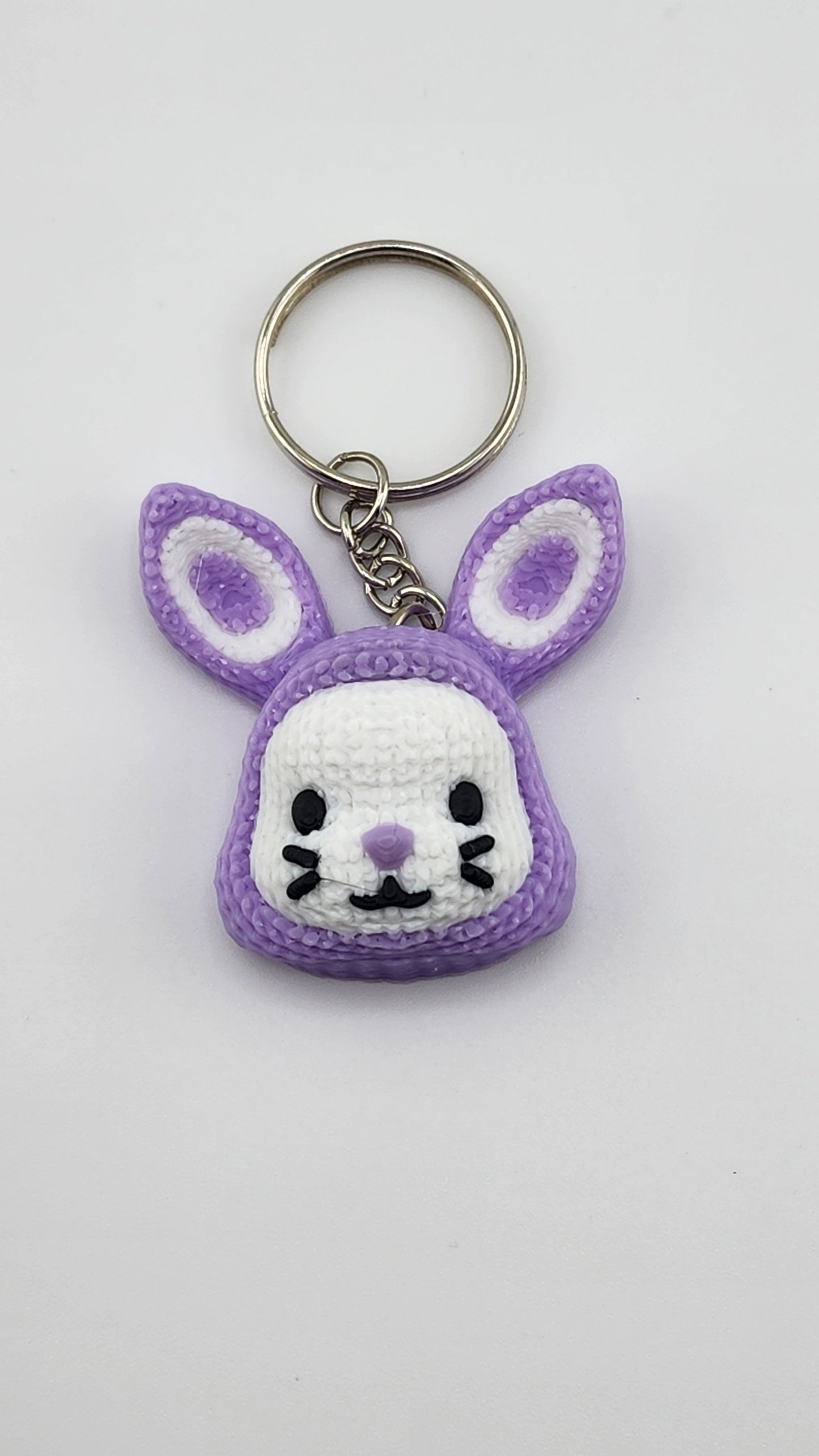 Knit Bunny Keychain