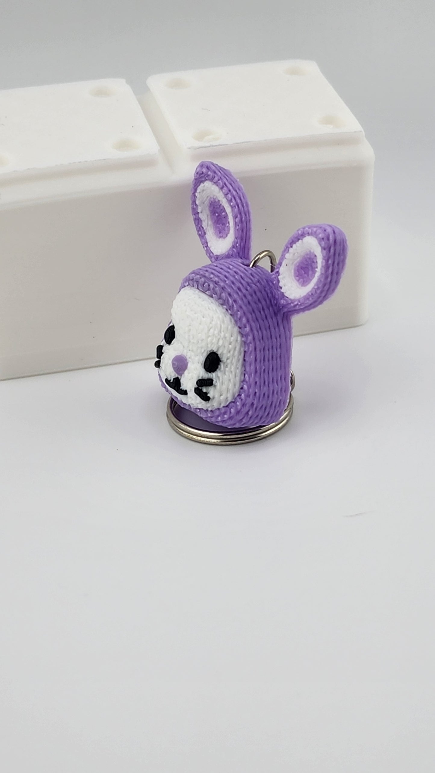 Knit Bunny Keychain