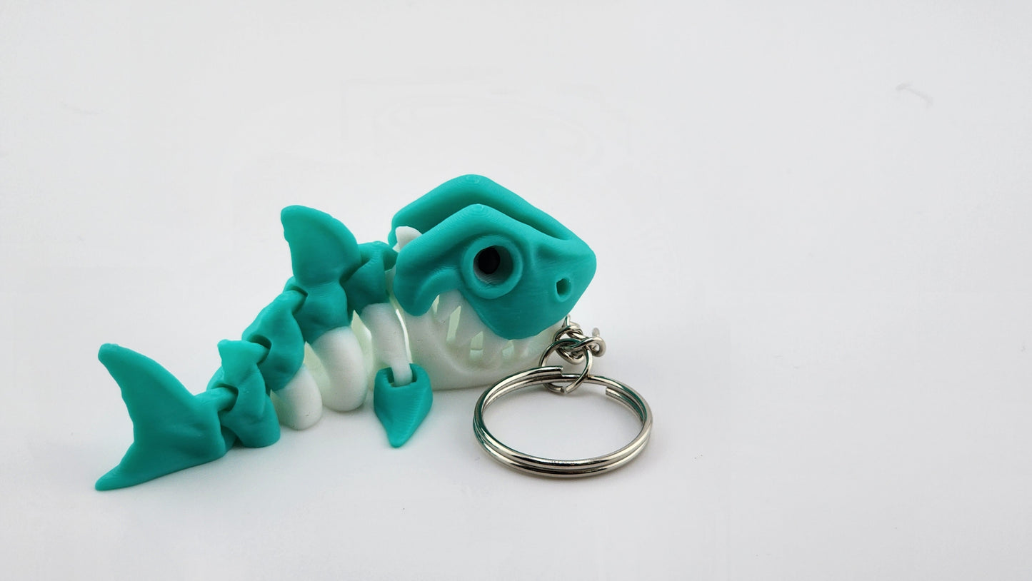 Articulated Shark Keychain