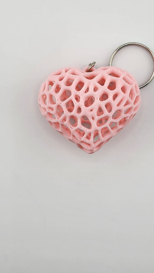 Hollow Heart Keychain