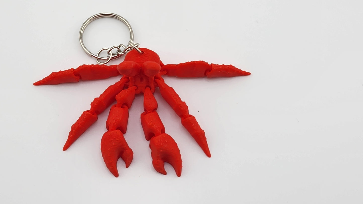 Articulated Lobster Keychain