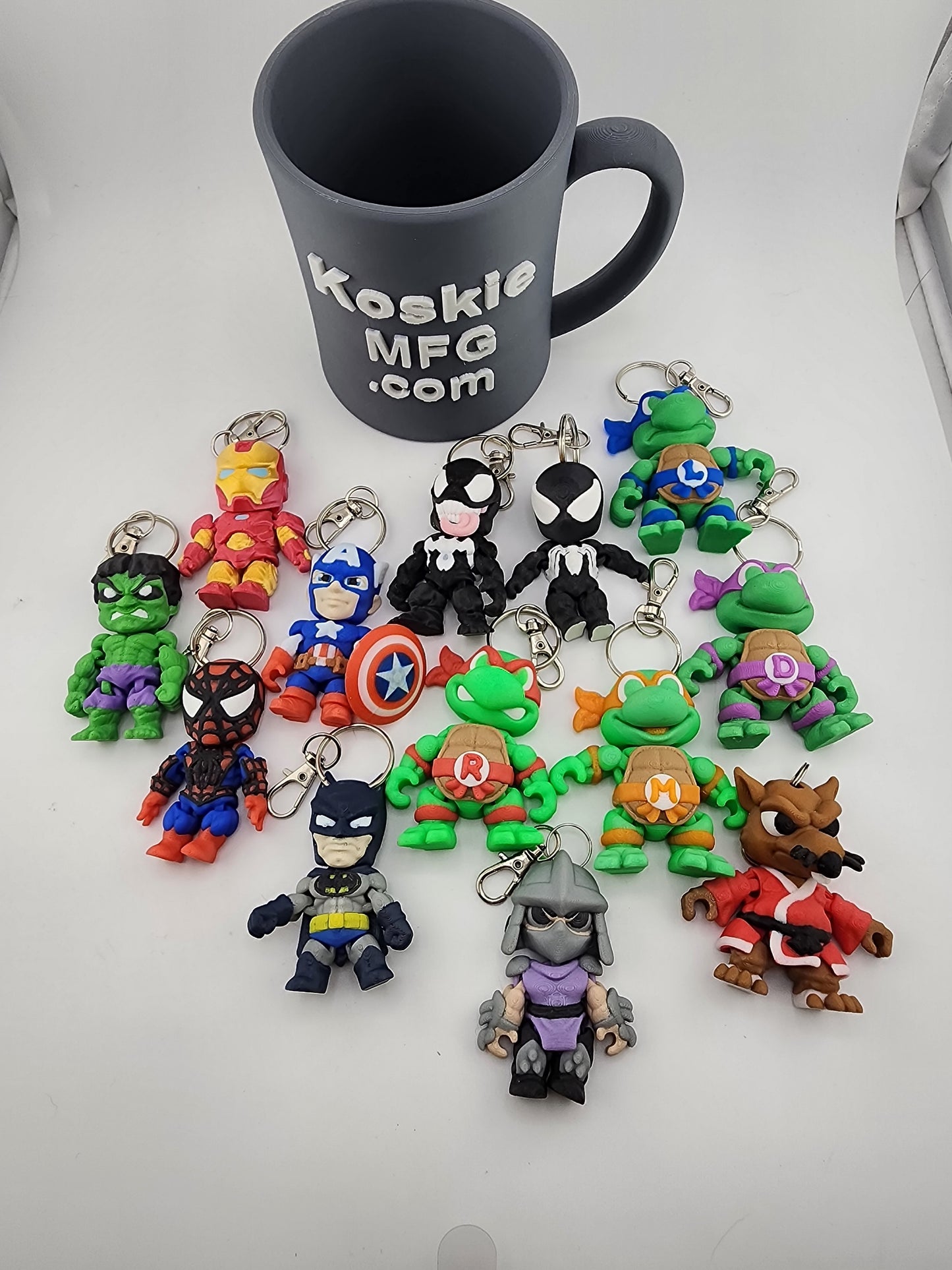Heros and Villains Keychain/Bag Buddy